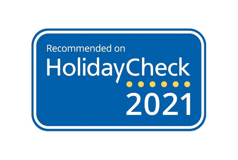 Empfohlen von HolidayCheck 2021