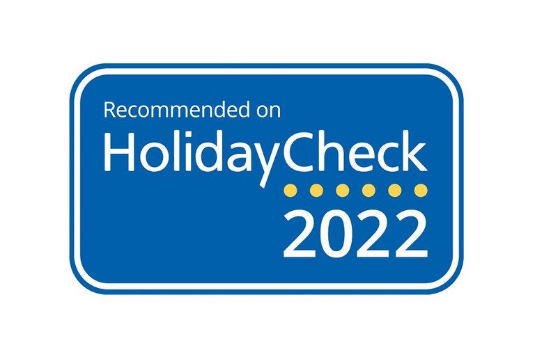 Empfohlen von HolidayCheck 2022