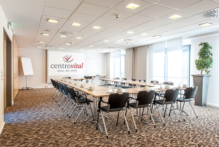 Modern conference room at centrovital Hotel Berlin