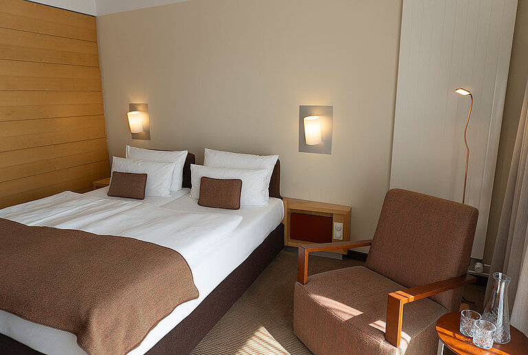 Relax Zimmer mit Seeblick im centrovital Hotel Berlin